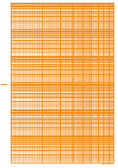Logarithmic Graph Paper - 6 Decades (orange On White)
