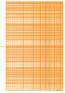Logarithmic Graph Paper - 4 Decades (orange On White)