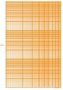 Logarithmic Graph Paper - 3 Decades (orange On White)