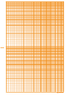 Logarithmic Graph Paper - 2 Decades (orange On White)