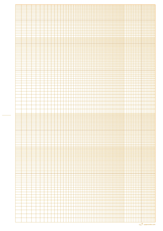 Logarithmic Graph Paper - 2 Decades (Orange On White) Printable pdf