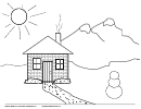 House Coloring Sheet