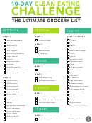 10-day Clean Eating Challenge: The Ultimate Grocery List