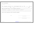 State Of Florida Notary Form