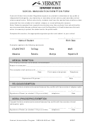 School Immunization Exemption Form Printable pdf
