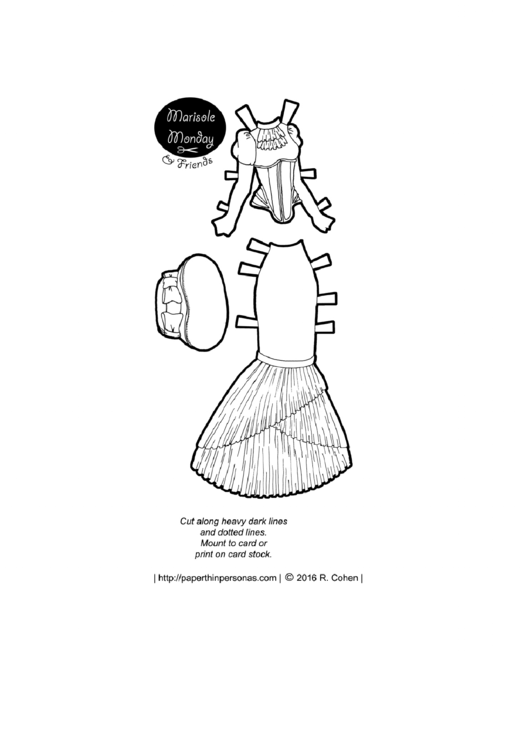 Paper Doll Clothes Printable pdf