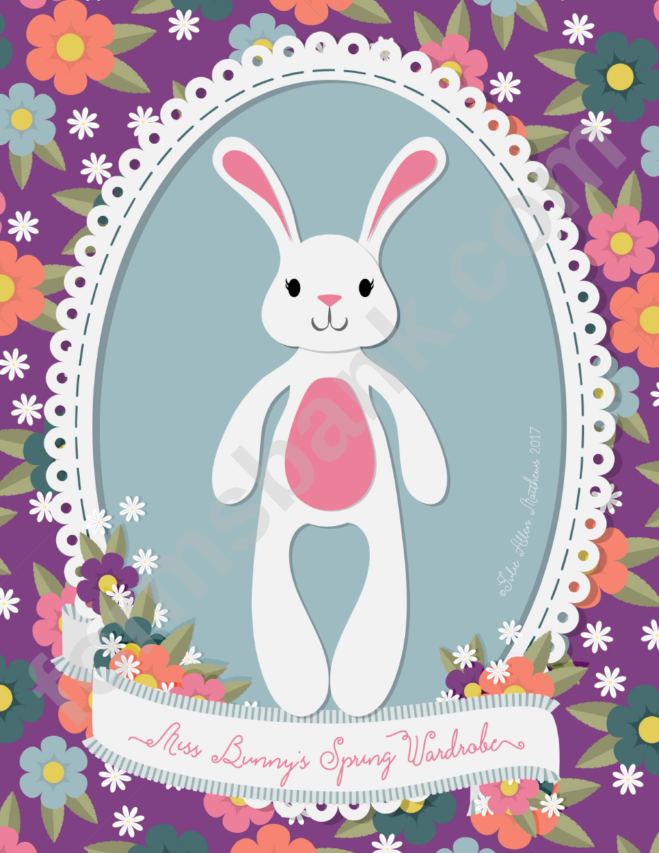Paper Bunny Doll Template