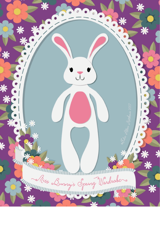 Paper Bunny Doll Template Printable pdf