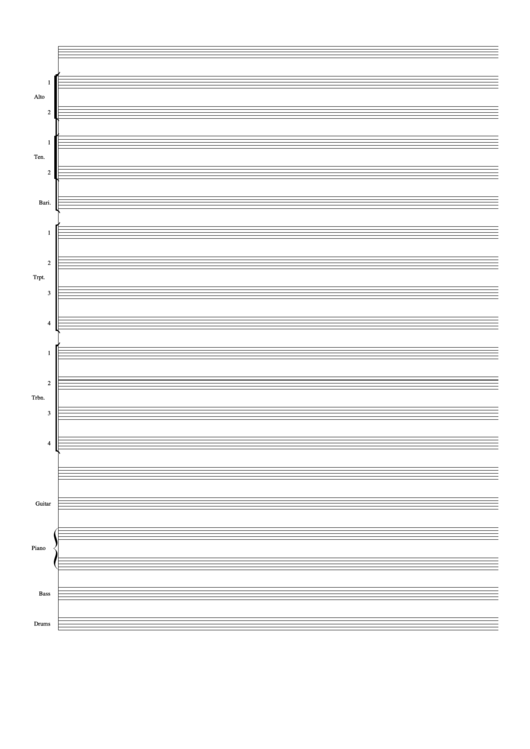 Manuscript Paper printable pdf download