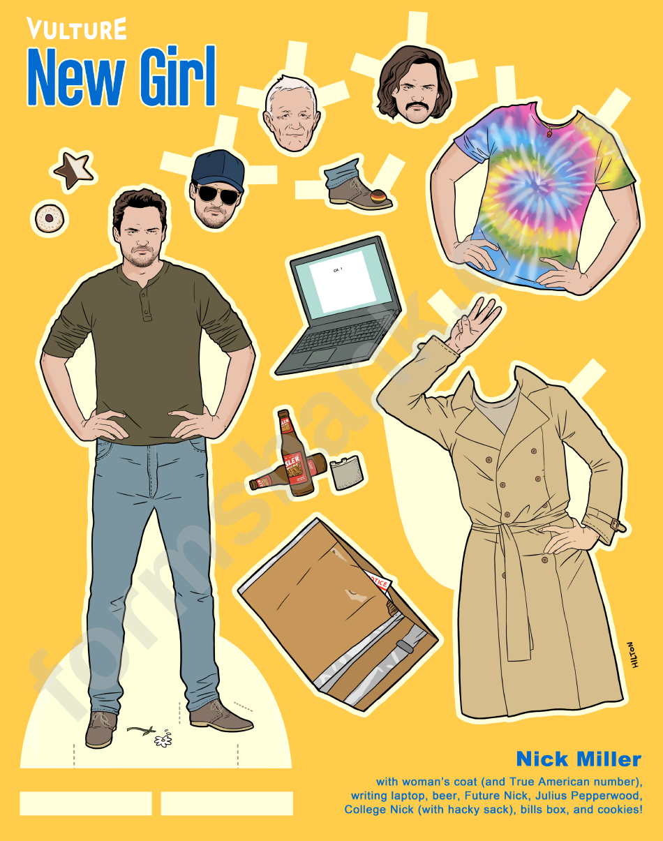 Nick - Paper Doll Template