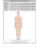 Men Sizing Chart- Body Measurements