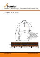 Scimitar Cycle Jersey Size Chart