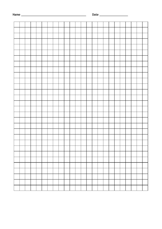 Blank Grid Paper Template Printable pdf