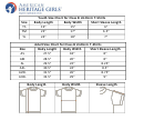 American Heritage Girls Youth Size Chart