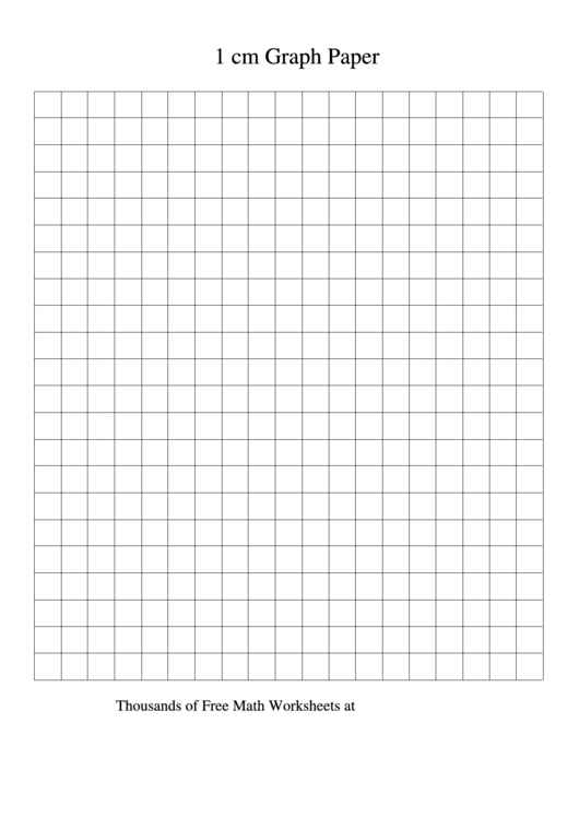 1 Cm Metric Graph Paper Printable pdf