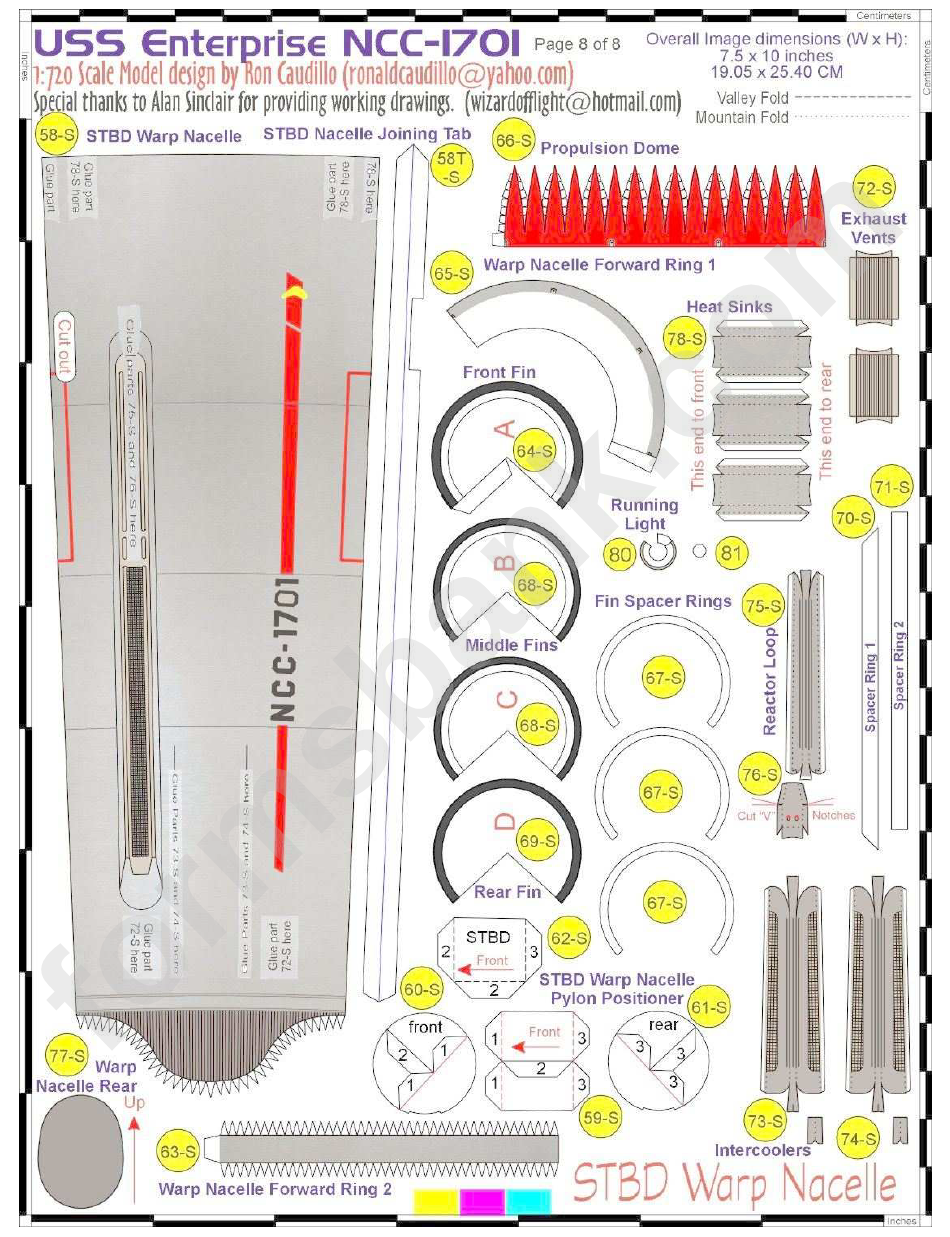 Uss Enterprise Ncc-1701 Paper Model