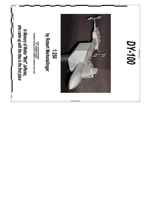 Dy-100 S.s. Botany Bay Paper Model Printable pdf