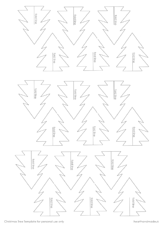 Paper Christmas Tree Template Printable pdf