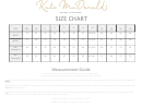 Kate Mcdonald Maids Collection Size Chart