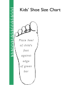Kids' Shoe Size Chart