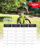 Sportchek Junior Bike Size Chart