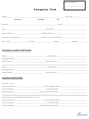 Emergency Form - Contact