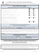 Form Ds-82 - U.s. Passport Renewal Application For Eligible Individuals
