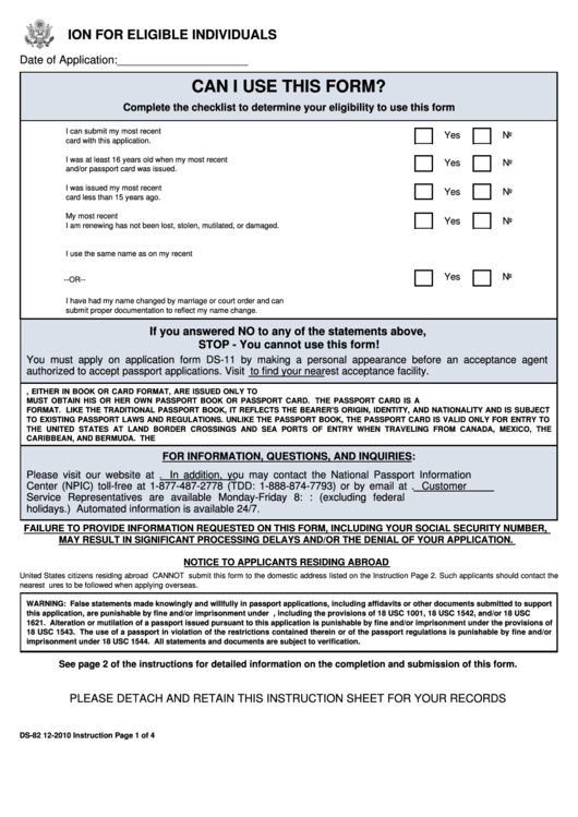 passport renewal application form ds 82