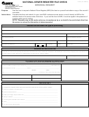 Form Dl 56 - National Driver Register File Check Individual Request