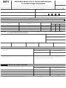 Form 5471 - Information Return Of U.s. Persons With Respect To Certain Foreign Corporations