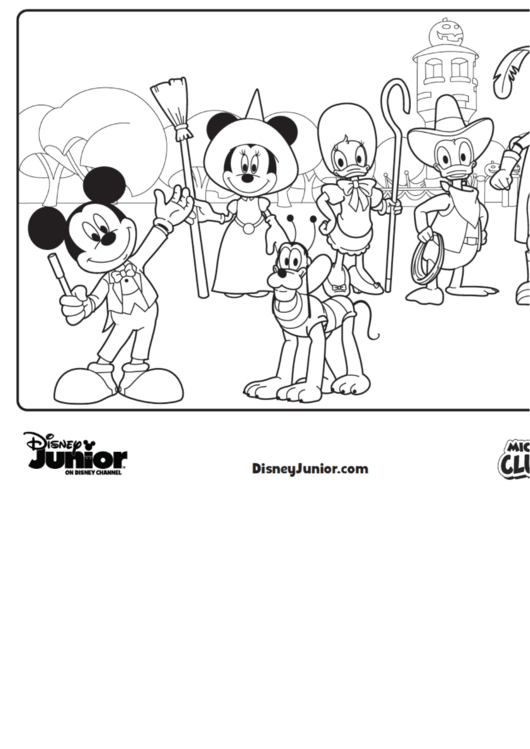 Disney Halloween Coloring Sheets Printable pdf