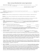 New Jersey Residential Lease Agreement Form