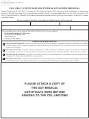 Fillable Cdl Self Certification printable pdf download