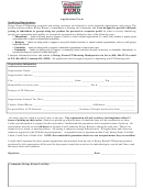 Krispy Kreme Application Form