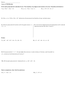 Polynomial In Standard Form Worksheet