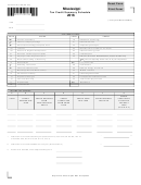 80-401 Form Mississippi Tax Credit Summary Schedule - 2016