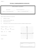 Graphing Quadratics In Vertex Form A Printable pdf