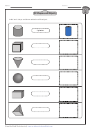 3d Shapes And Objects