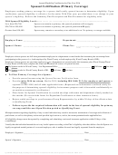 Spousal Certification Form