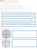 Writing Equations And Graphing Circles