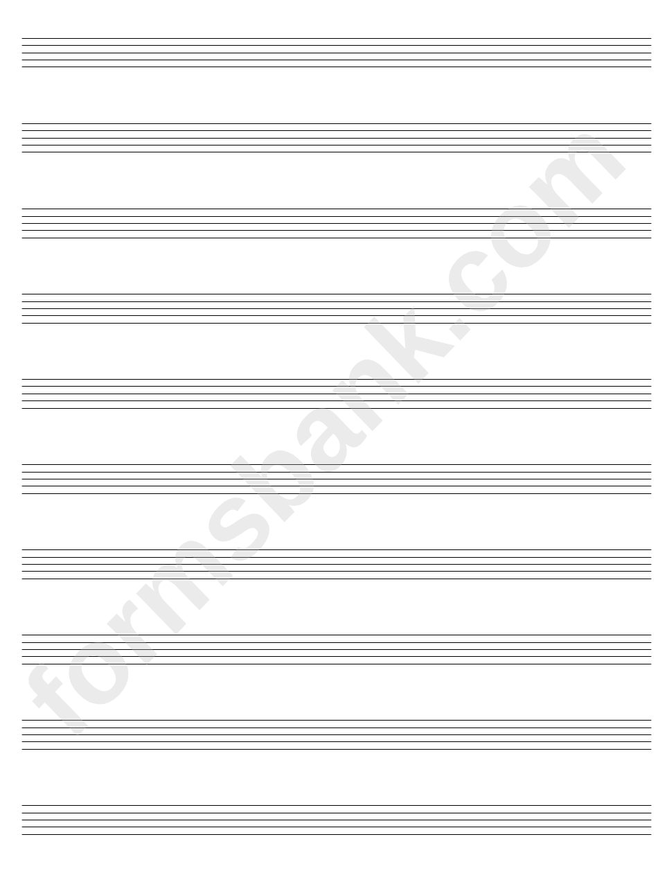 10 Stave Blank Sheet Music