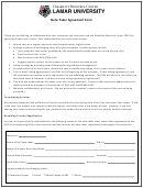 Note Taker Agreement Form