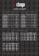 Chaya Boot Size Chart
