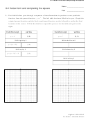 Vertex Form And Completing The Square Printable pdf