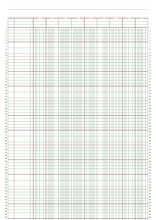 Green And Rust Ledger Paper Printable pdf