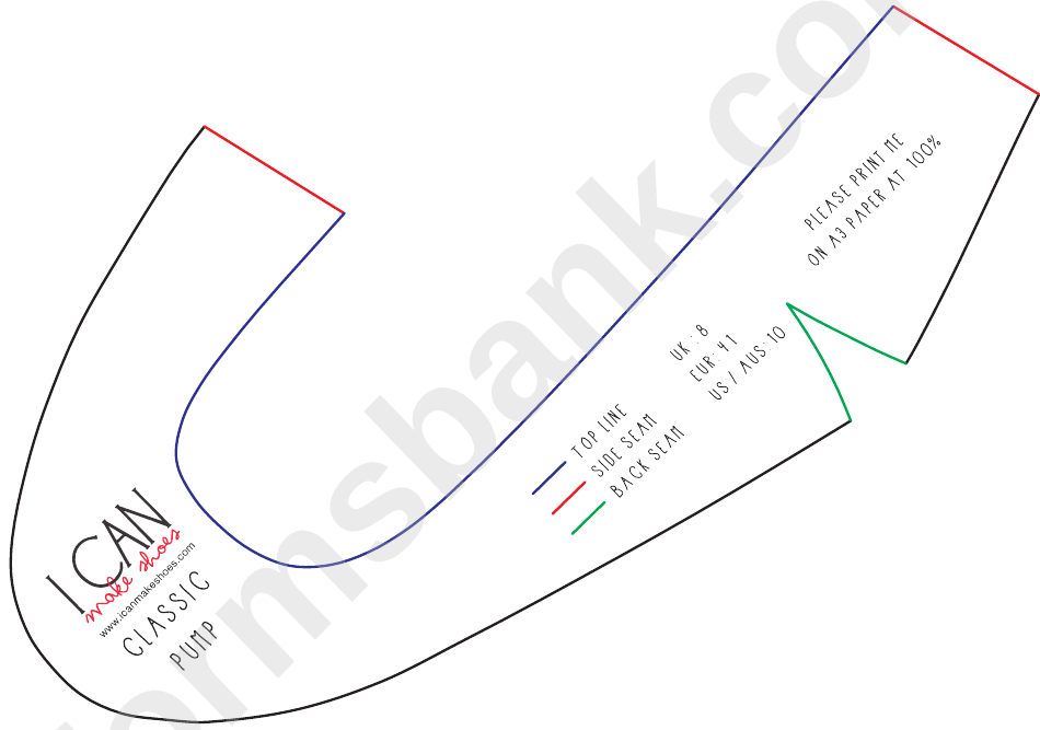 Shoe Template - Classic Pump