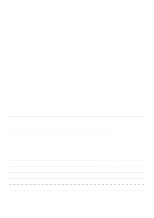 Writing Paper With Picture Box Printable pdf