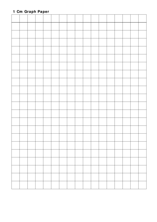 1 Cm Graph Paper Printable pdf