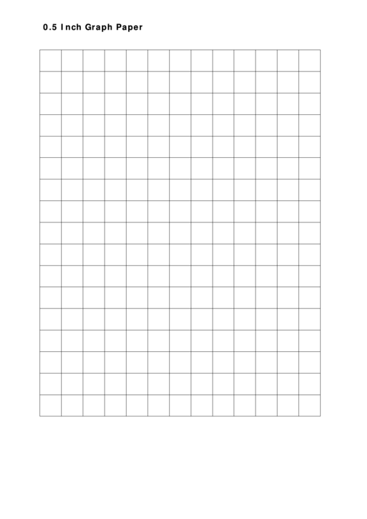 0.5 Inch Graph Paper Printable pdf