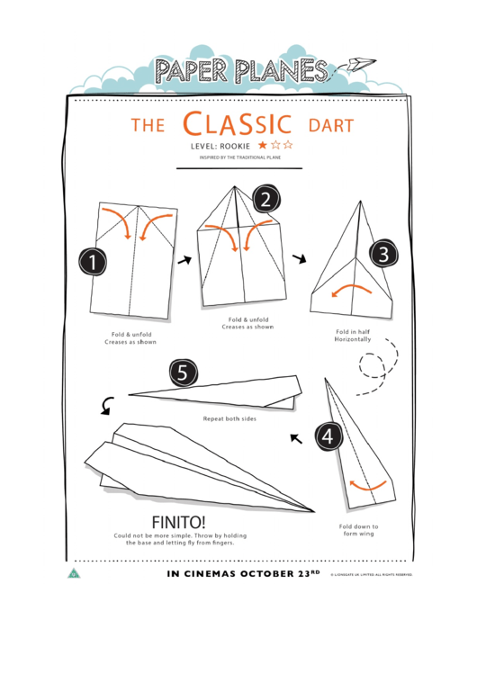 How To Fold Paper Planes Printable pdf